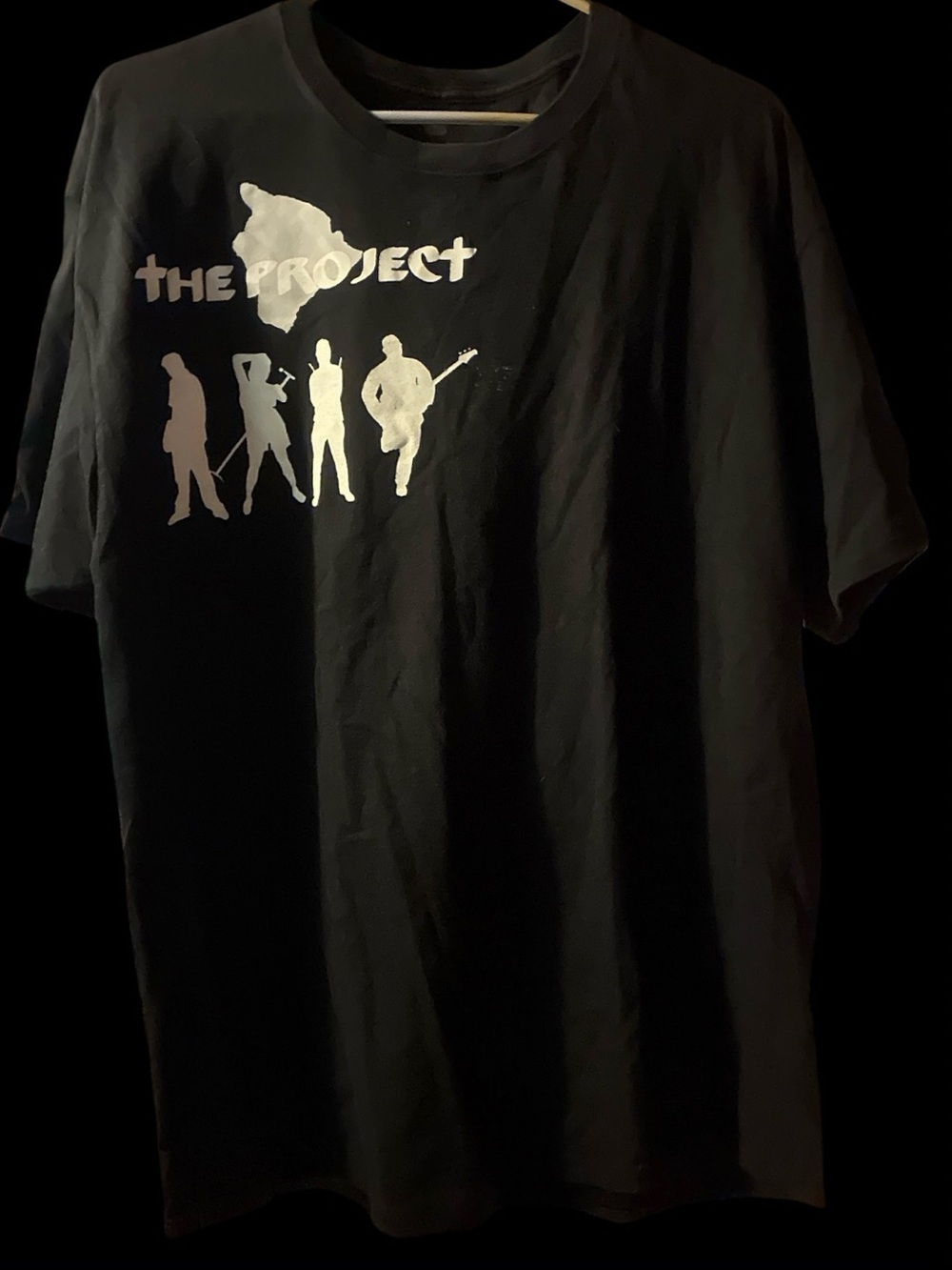 Vintage The Project Hawaii Band Graphic Tee Black Local Music Merch